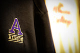 Knit Pullover Jacket - 1/4 Zip Embroidered Albion College 'A'