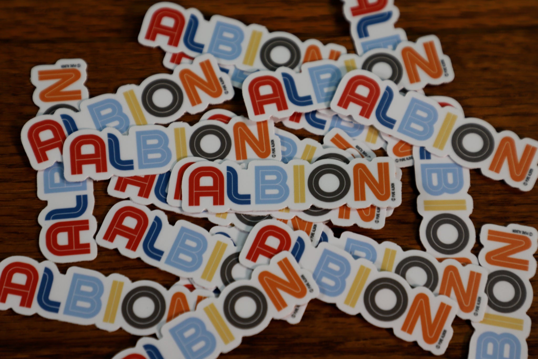 Albion Multicolored Outline Sticker