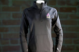 Athletic 1/4 Zip Women's Pullover- Black - Albion College Embroidered