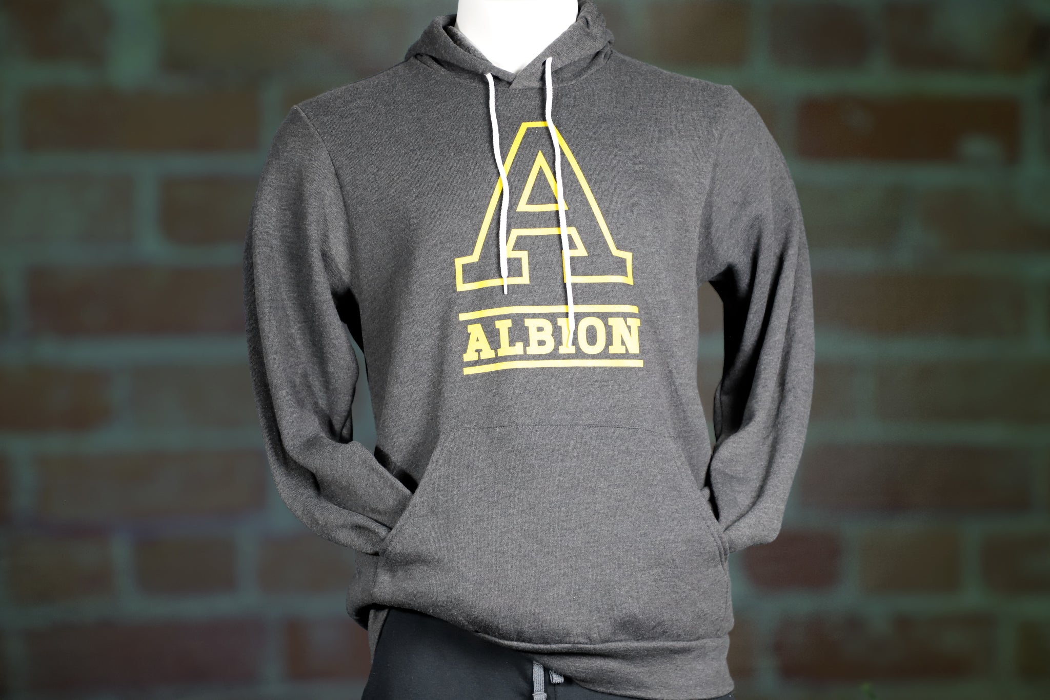 Tri-Blend Fleece Hoodie - Albion College 'A'